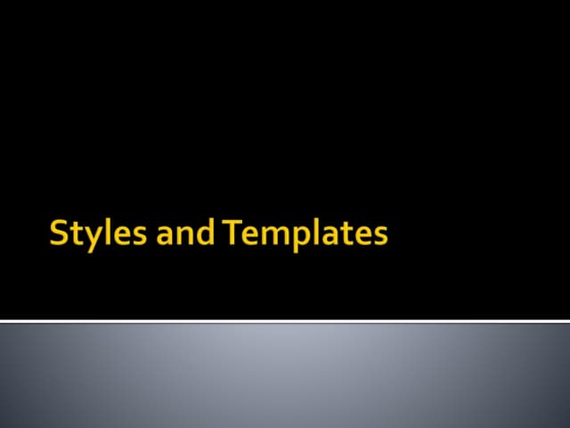 Lesson 06 Styles and Templates in WPF