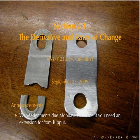 Lesson 7: The Derivative