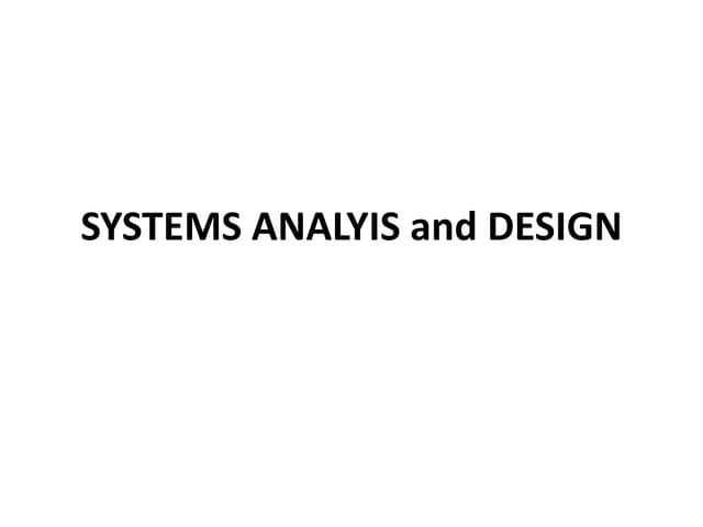 Lesson 1 System Analysis And Design Ppt Lesson 1 System Analysis And Design Ppt