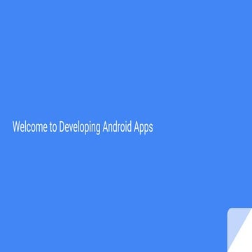 Welcome to android Apps