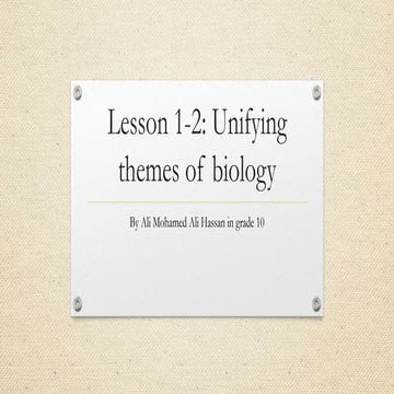 Lesson 1- 2 in Biology book