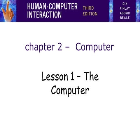 Chapter 2 - Lesson 1 | PPT | Computer Peripherals | Computing