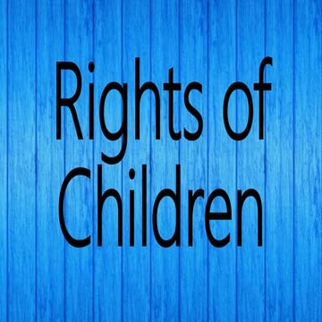 Rights of Children