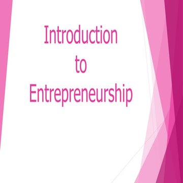 Introduction to Entrepreneurship Grade 12