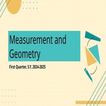 GEOMETRY GRADE 8 POWERPOINT - MEASUREMENT AND GEOMETRY