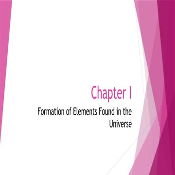 Chapter One: Lesson 1.1: The Universe and the Big Bang Theory