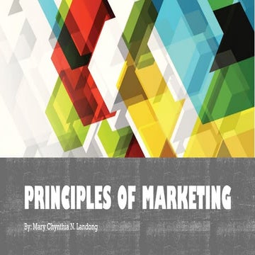 Lesson 1 - Principles of Marketing | PPTX