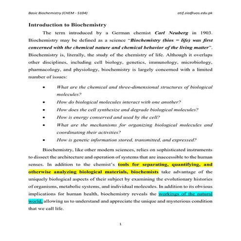 Lesson 1   basic biochemistry