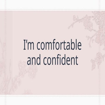 Lesson 1-I’m comfortable and confident.pptx