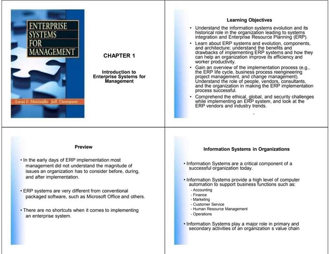 Lesson 1 Introduction To Enterprise Systems For Management Pdf Lesson 1 Introduction To Enterprise Systems For Management Pdf