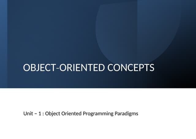 Lesson 1 - Introduction to Object Oriented Concepts.pptx