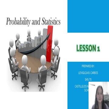 Lesson 1-Key Concepts in Statistics, Essential Process, Data classification &...