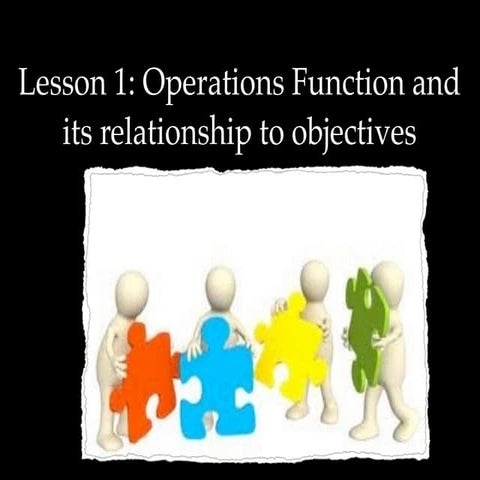 Lesson 1 operations function | PDF
