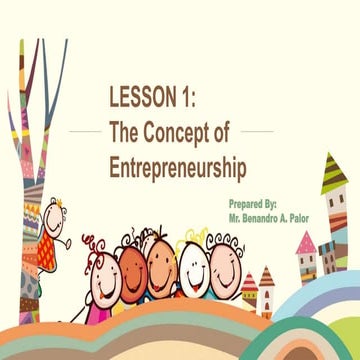 HELE 4 Lesson 1: The Concept of Entrepreneurship