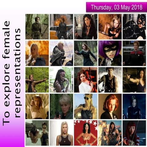Lesson 10 - Female representation in Action Adventure films