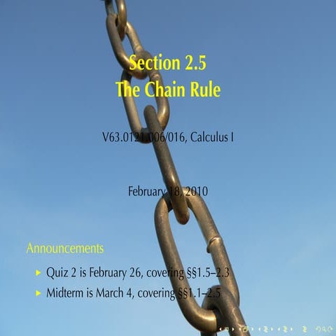 Lesson 10: The Chain Rule