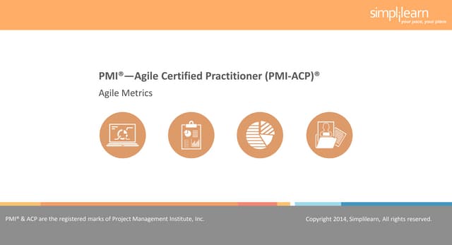 PMI-ACP Lesson 10 Agile Metrics