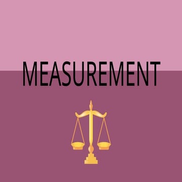 All About Measurement Mathematics for Primary Level | PPTX