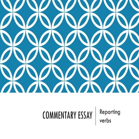 Reporting verbs | PPTX