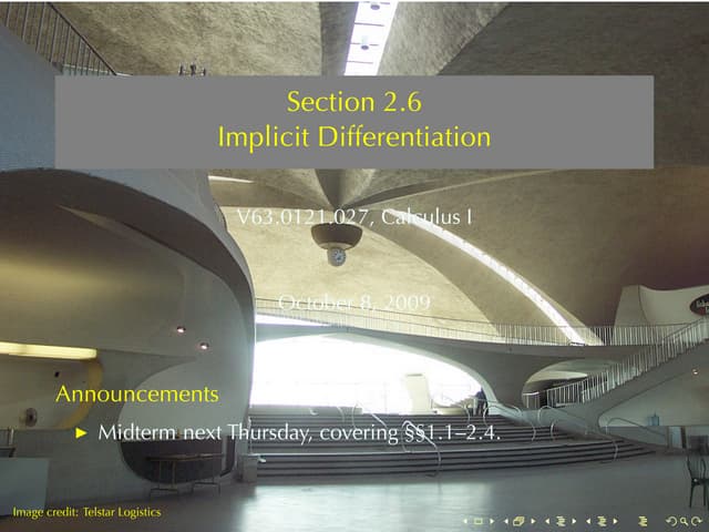 Lesson 11: Implicit Differentiation