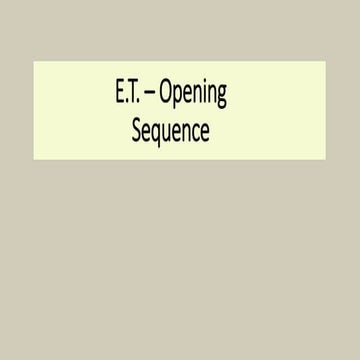 E.T. - opening sequence