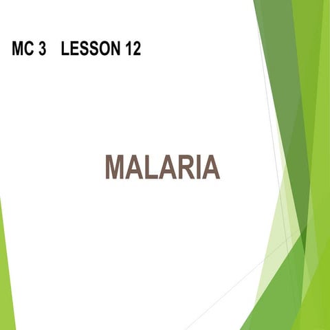 Lesson 12 - MALARIA.pptx