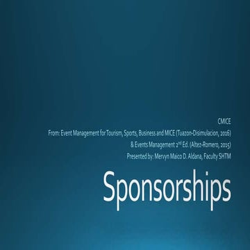 Event Sponsorships