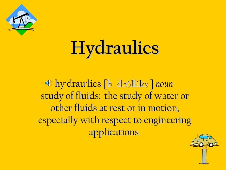 hydraulics introduction