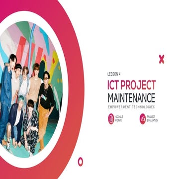 ICT PROJECT MAINTENANCE