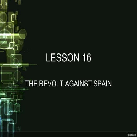 The revolts against Spain