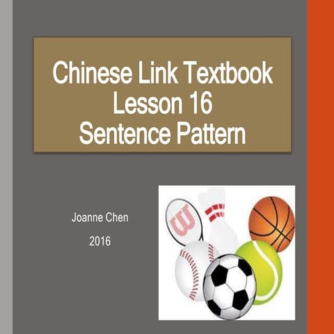 Chinese Link Textbook Lesson 16 sentence pattern 