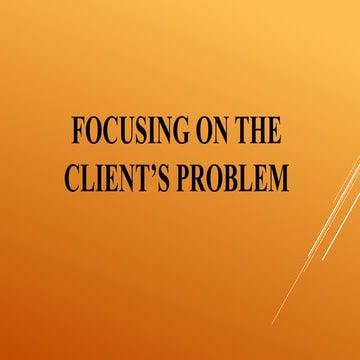 Effective Counseling: Prioritizing the Client's Needs Over the ...