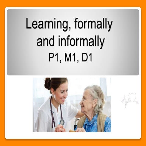 Lesson 1 formal and informal learning
