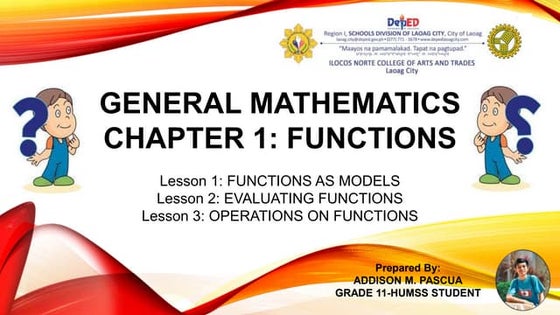 introduction to functions grade 11(General Math) | PPT