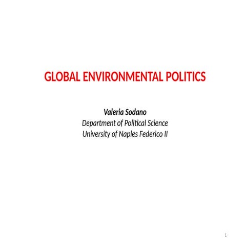 Global environmental issues | PPTX