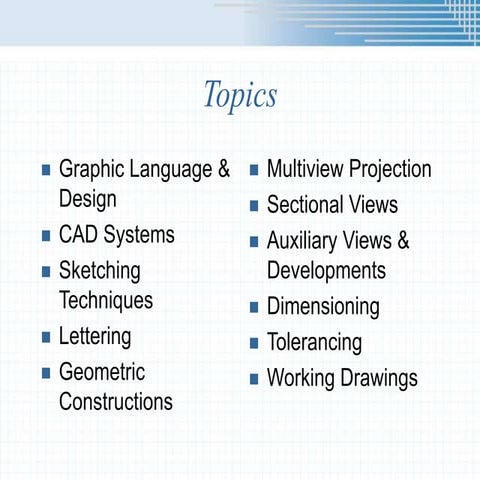Lecture 1 - Technical Drawing Introduction | PPTX
