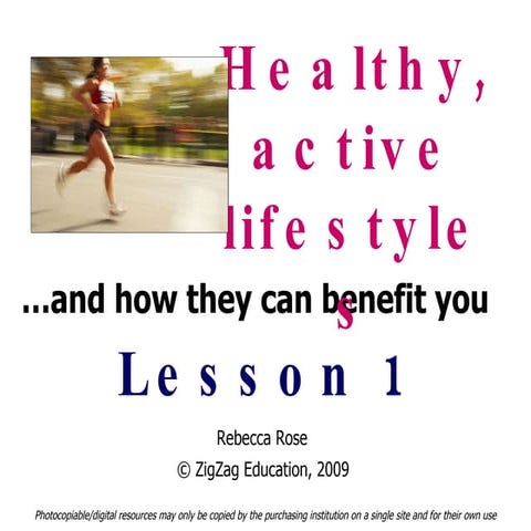 Lesson 1healthy active lifestyle