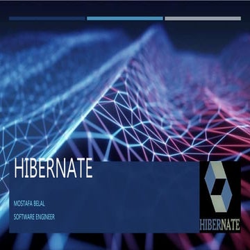 Lesson(1) hibernate course overview | PPT
