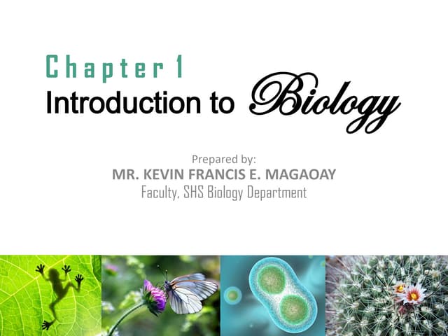 Lesson 1 Introduction to Biology