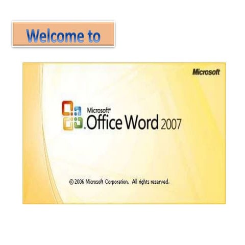 Lesson1 introduction to ms word