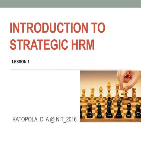 Lesson 1 introduction to shrm