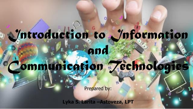 Lesson 1: Intoduction to ICT