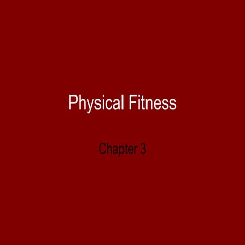 Lesson1 physical fitness
