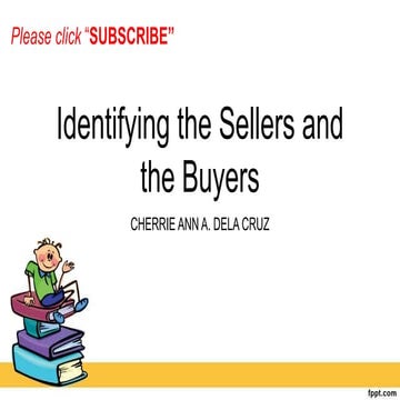 Lesson 1 sellers and buyers