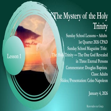 Lesson 1 – The Mystery of the Holy Trinity.pptx