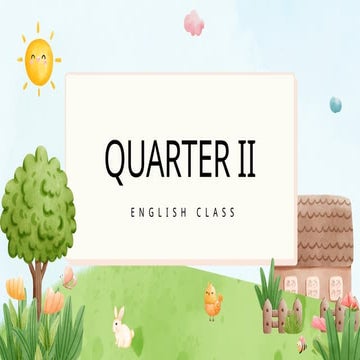 Grade 9 English Lesson Q2: Sensory Imagery