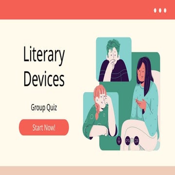 Quarter 2 Eng 9: Literary Device Quiz bee