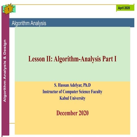 Lesson num 2 - Algorithm Analysis - I.pptx