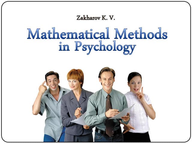 Mathematical Methods in Psychology (II) - Descriptive Statistics | PDF