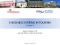 Lesson 2: e-Business Systems in Tourism